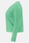 Women Round Neck Knitted Long Sleeve Sweater, Green - 2
