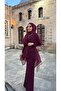 Asian Hijab Tulle Detailed Evening Dress