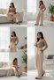 Women's Modal Fabric High Waist Elastic Waist Draped Wide Leg Palazzo Trousers - 4