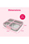 Stainless Steel Bento Lunch Box w/ Tritan Lid, Pink - 9