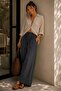 100% Cotton Muslin Fabric Wide Leg Women's Trousers My3535 - 3