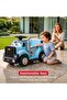 Rumbler Push Ride On Truck for Kids with Music, Steering Control (Light Blue) - 5