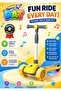 3 Wheel Scooter for Kids with LED Light-Up Wheels, Foldable Adjustable Height, Anti-Slip Deck, Music, Ages 3-8