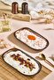 Elonur Set of 2 Handmade Glass Appetizer and Presentation Plates - 2 Pieces - 3