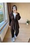 Modal Fabric Tracksuit Set Suitable for Women's Hijab Clothing with Balloon Pants Detail - 2