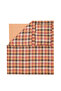 Kannon Double Yarn-Dyed 100% Cotton Duvet Cover Set - Orange - 7