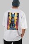 For the Sake of Cats 104 Cat Printed White Oversize T-Shirt 100% Cotton Unisex Cat Lover Premium Design - 6