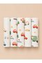 5-Pack of Mouth Wipes Tiny Roads Patterned 25X25 cm 100% Cotton Soft Textured Baby Wipes