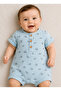 Baby Boy 100% Cotton Muslin Short Sleeve Summer Romper Blue Bird Pattern Newborn 0-3 Months / 3-6 Months - 4