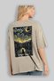 For the Love of Cats 67 Cats Printed Beige Oversize T-Shirt 100% Cotton Unisex Cat Lover Premium Design - 3
