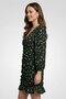 Women Floral Print Mini Dress, Multicolor - 4