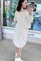 File Top Linen Dress 6Y253 - 2