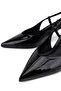 Women's Faux Leather/Textile Black Patent Leather Heeled Shoes - 3