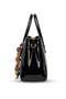 Elit Vsn3132R Women's Patent Leather Hand and Shoulder Bag Black - 4
