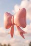 Pastel Pink Bow Foil Balloon 60X80 Pink Bow Ribbon Foil Balloon - 2