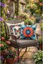 Butterfly Motif Patterned Multi-Colored Square Throw Pillow 43 X 43 cm Double-Sided Throw Pillow Cover 1 Pc - 5