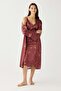 Luna Touch Slit Detailed Satin Nightgown Tile - 4