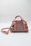 Women's Powder Mini Scarf Handle Crossbody Hand and Shoulder Bag - 4