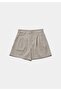 Regular Fit High Waist Straight Women's Stone Shorts - 5