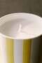 Scented candle in ceramic holder