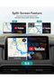 محول P3 Pro اللاسلكي لـ CarPlay و Android Auto مع نظام Android 13، معالج Snapdragon SM6225، ذاكرة وصول عشوائي 8 جيجابايت + ذاكرة تخزين 128 جيجابايت، HDMI 1080P، واي فاي 6، شاشة مقسمة - 7