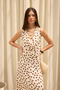 Manon Polka Dot Yellow Crop Skirt Set - 3