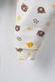 Baby Boy Ribbed Suit with Snap Fasteners on the Shoulder, Animal Printed Long Sleeve 2-Piece Set - 4