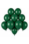 Dark Green Color Latex Pastel Balloon (13 cm) - 10 Pieces