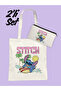 Cute Surfer Stitch Bag and Pen Holder Set of 2