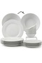 20 Pcs Opal ware Dinner set 6 Dinner plate, 6 Dessert plate, 6 Bowls and 2 Serving bowl Dishwasher Microwave Freezer safe BPA Free Heat resistance