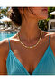 Gold Detailed Colorful Bead Necklace - 3