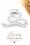 Women's Transparent Acrylic Wavy Hair Clip with Clasp Luxury