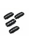 Set of 4 Heart-Shaped Glitter Hair Clips for Babies - Baby Hair Accessory Mini Clips - 2