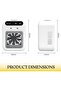 Mini Air Conditioner Fan with Humidifier Mist Cooler, Portable USB Rechargeable Cooling Fan, 2-Speed Personal Air Cooler with 1800mAh Battery for Home Office Dorm Car Travel - 6