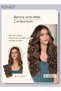 Invisible Wire Hair Extension Long Wavy Hairpiece with Transparent Headband Adjustable Size and 4 Secure Clips for Women (50cm,Brown) - 2