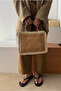 Women's woven bag beige woven - 3