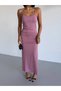 Women's Dusty Rose Adjustable Strap Midi Dress Hzl25S-Fry122921 - 7