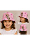 Pink Star Patterned Girls' Bucket Hat – Summer Fisherman Hat