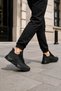 Black Italian Transparent Sole Laceless Comfortable Daily Stylish Men's Sneaker Sports Shoes Vdz03042 - 3
