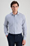 Ds Damat Slim Fit Navy Blue Striped Shirt - 3