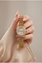 Princess Women's Steel Watch Gold Color Stone Case White Dial Vintage Watch Old Money Luxury Elegant Stylish Women's Wristwatch |   Limited Edition 2026 - 4