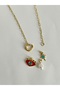 Steel Paperclip Chain Openable Ring Charm Necklace (Eye, Pearl, Sirius) - 4