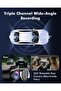 4K 3 Channel Dash Cam Front and Rear Inside for Uber Taxi, Dual Front Lens - 3