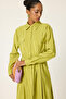Belted Pocketed Kupra Dress - 2