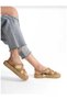 Women's Gold Rope Sandals Straw Knitted Sole Summer Sandals - 3