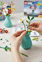 8-Piece Vase Flower Block Set – Assemblable Decorative Design Flowers - 6