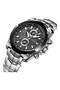 Men's Water Resistant Analog Watch 8025 - 40 mm - Silver - 2