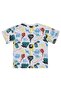 Graffiti Pattern T-Shirt for Ages 2-5 - White - 2