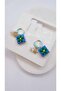 Flower Figure Charm Detailed Earrings - 2