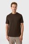 Regular Fit Crew Neck Brown T-Shirt